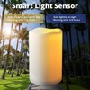 NURADA Large Outdoor Solar Candles Waterproof - 6" x 4"