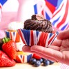 Union Jack Cupcake Cases - Pack of 1-100 Baking Paper