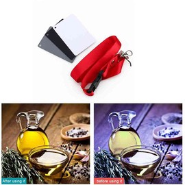 ciciglow Balance Card Set, 3-Piece 3-in-1 Grey/White/Black Balance Card 18% Exposure Digital Photography Colour Balance Card for Digital and Archive Photography