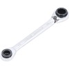 BGS Diy 30007 | Double Ended Ratchet Wrench | 4-in-1