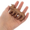 Baluue 2pcs Cute Cow Shaped Sandalwood Scalp Massage Comb Lightweight