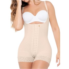 MARIAE FAJAS 9334 Fajas Colombianas Levanta Pompis Post Surgery Compression Garment Beige M