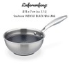 GSW Inoxxa Black Sauté Pan, Small Stainless Steel Pan, Coated