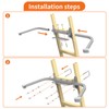 Aluminum Ladder Stabilizer, Heavy Duty Extended Ladder Accessories for Roof
