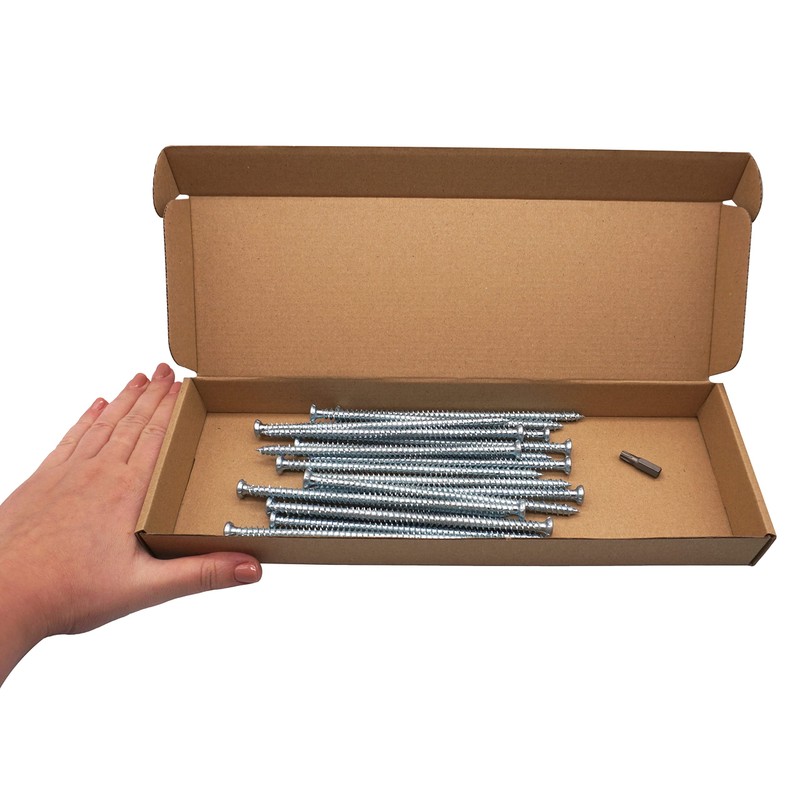 SKIR'CO (Pack of 20) Zinc Plated 7.5 x 152mm Concrete