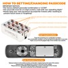 ANNFUZ Stainless Steel Mechanical Keypad Entry Door Handle Lock,Commercial Keyless