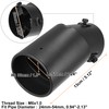 X AUTOHAUX 60mm 2.36" Inlet Bending Universal Car Exhaust Tip
