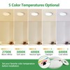 6PK Dimmable 12 Inch LED Flush Mount Ceiling Light, 24W,
