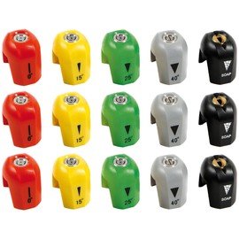 Sun Joe SPX3000-TPS 3 Pack 5-Piece Quick-Connect Spray Tip Set for SPX3000 Series + Universal Pressure Washers, 0, 15, 25, 40 and Soap Tips Included