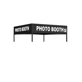 Eurmax USA Printed 5x5 Photo Booth Flat Replacement Canopy Top (Black)