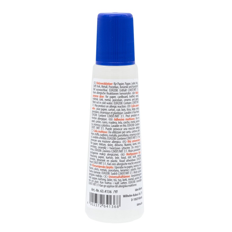 Idena 634136 - Colla multiuso, 100 g, flacone