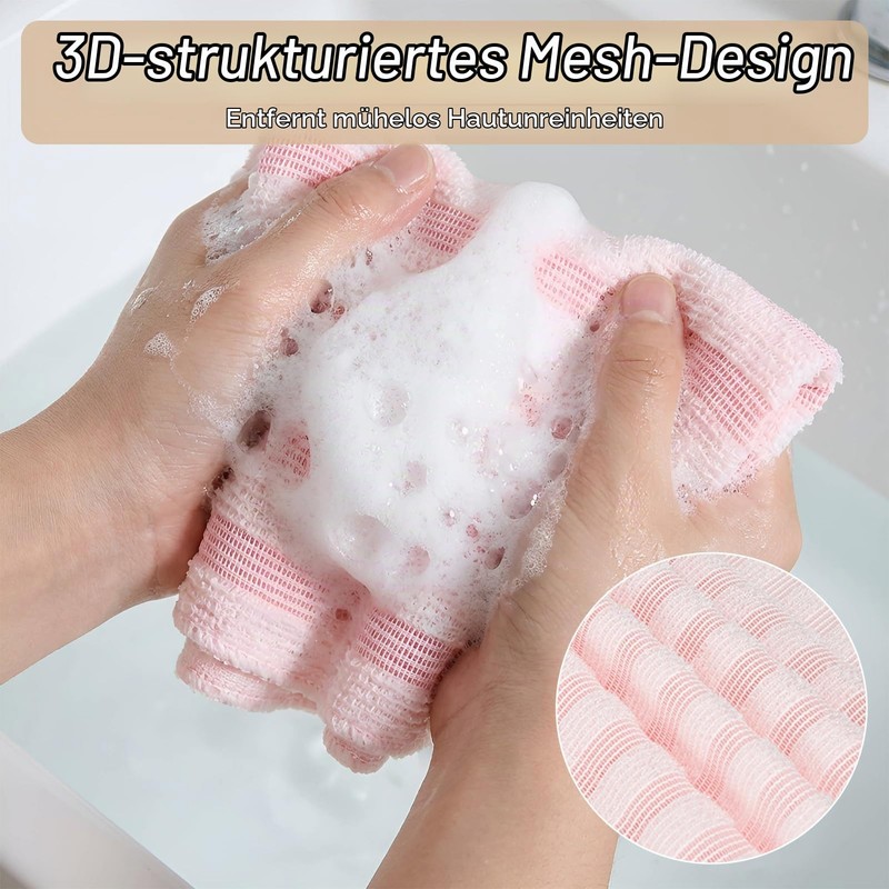 Exfoliating Shower Towel, Japanese Exfoliating Bath Towel