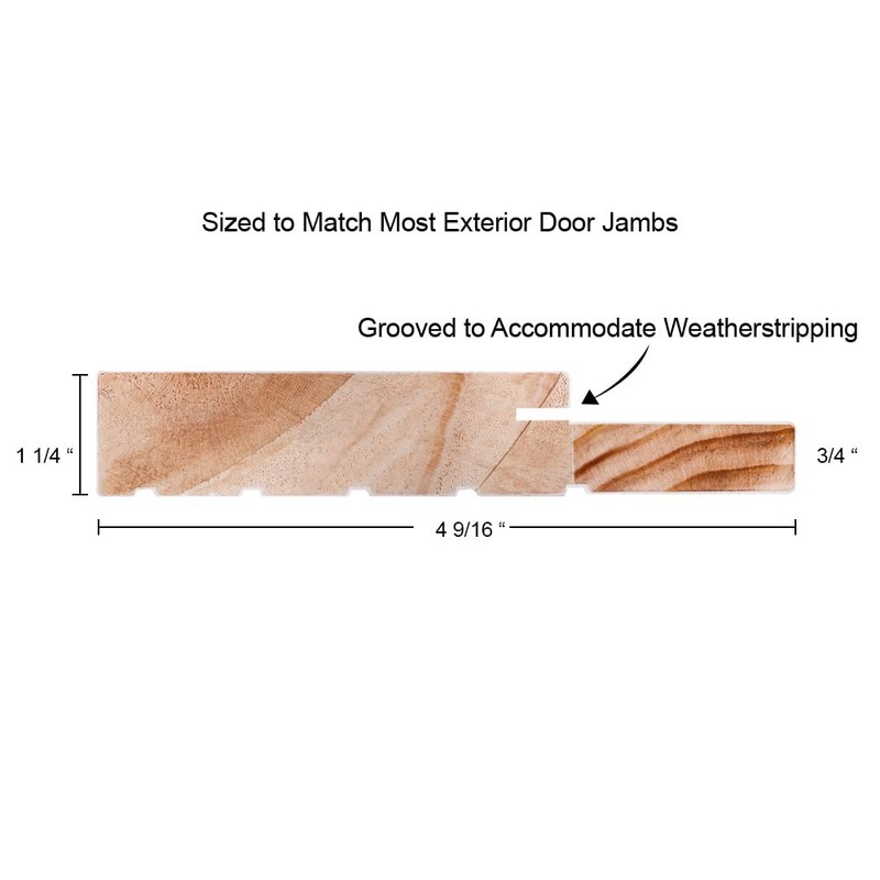 KS Hardware Rot Repair Kit for Exterior Door Frame, (4