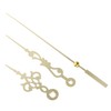 jojofuny Gold Decorative Clock Hands Small Metal Clock Replacement Parts