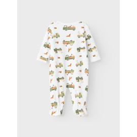 Vero Moda Curve Baby Boys Nbmnightsuit W/F Dog Noos, bright white