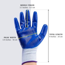 PLEXGLOVE Safety Work Gloves for Men - Durable and Versatile Safety Gloves for Construction and Mechanics, 20 Pairs