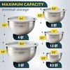 Baker's Signature Stainless Steel Mixing Bowls With Lid, Metal Mixing
