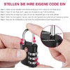 ZHEGE TSA Suitcase Lock, Luggage Locks, 3 Digit Combination Lock,