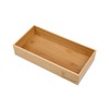 PRATIQUE Bamboo Drawer Organizer - Kitchen Utensil Organizer Silverware Tray