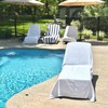 ARLU HOME Large Luxury Chaise Pool/Lounge Chair Cover Towel -