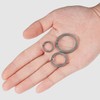KeyUnity Titanium Key Ring Set of 3, 33/25/17.5 mm Split
