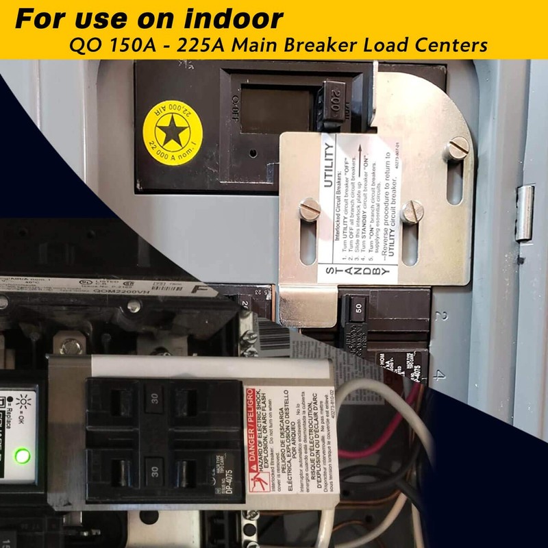 Generator Interlock kit, QOCGK2C QO Cover Generator and QOM2 Frame