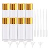 Ellbest 8pcs Glass Bottle 20ml Clear Glass Sample Vials Refillable