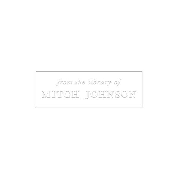 Personalized Book Embosser For Him, Custom Book Stamp, Library Stamp