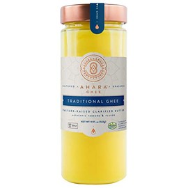 Ahara Rasa Truly Grassfed Traditional Ghee, 100% Kosher. Lactose & Casein Free USDA . No Salt, No GMOs. Made in USA. Animal Welfare Approved, 19oz