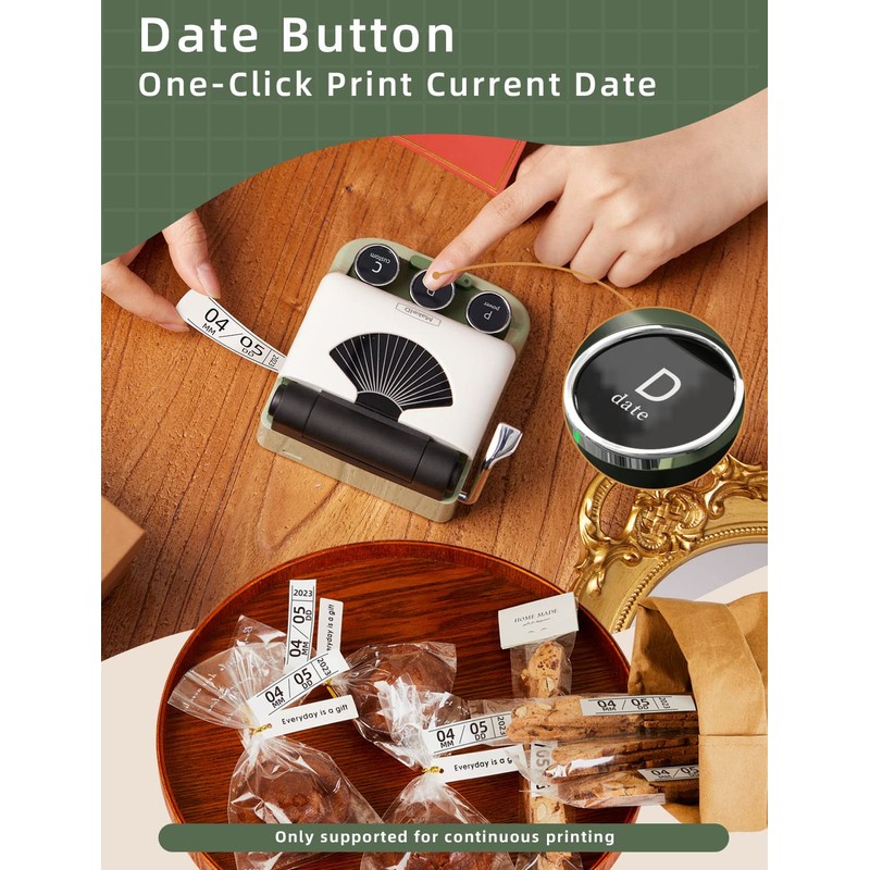 Makeid Q1 Label Maker Machine with Tape - Portable Bluetooth