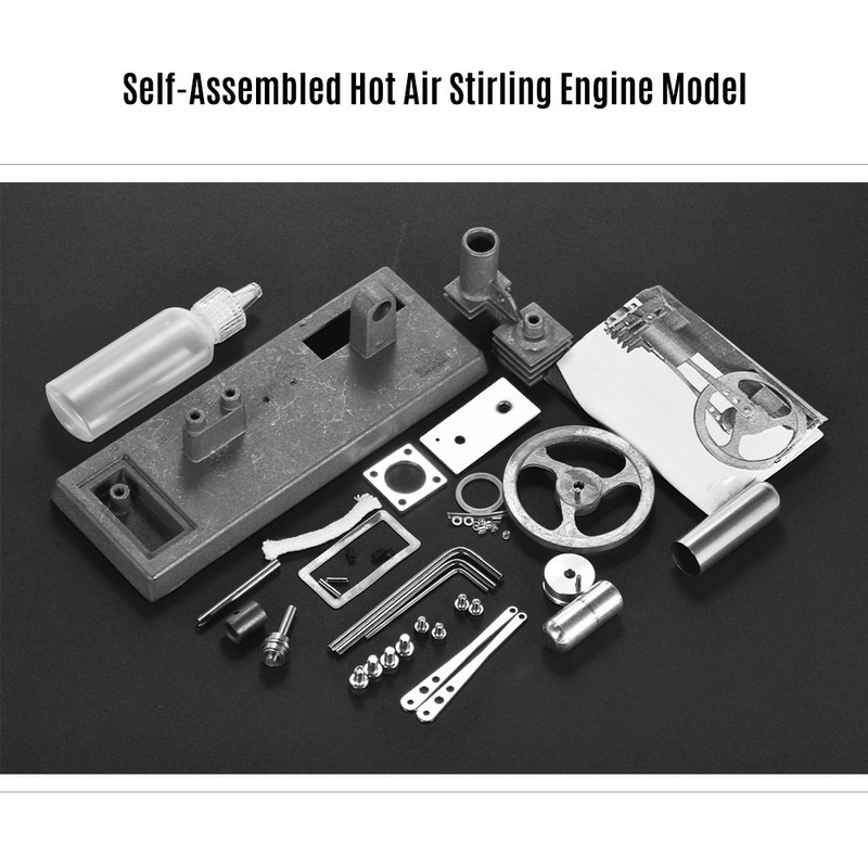 STARPOWER Mini Hot Air Stirling Engine Model DIY Kit Experiment