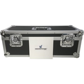 CheckOutStore (1) Aluminum Heavy Duty 7" 45 RPM Vinyl Record Album Storage Box (Black/Holds 300 Records)