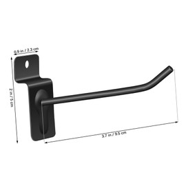 Mobestech 20pcs Heavy Duty Slatwall Hooks Metal Wall Storage Hangers for Optimal Organization Easy Installation Rugged Durability for Retail Home Use