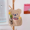 Wall Hanging Storage Bag Cute Bear Shape Large Capacity Wall