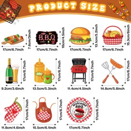 Ireer 52 Pcs Summer Picnic Party Hanging Decor Picnic BBQ Birthday Hanging Swirl Party Decoration Swirls for Picnic Barbecue Picnic Hanging Decor for Birthday Carnival Summer BBQ Picnic Party Supplies