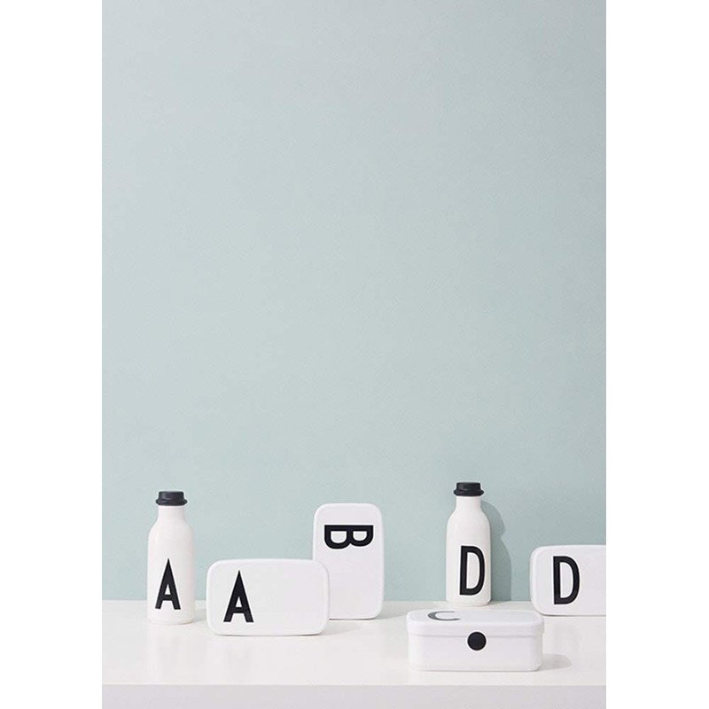 Design Letters Personal Water Bottle White (B) | BPA Free