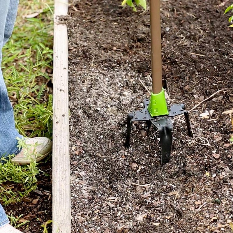 AMES 2917100 Steel Garden Tiller with T-Grip, 41-Inch