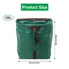 150 Liter Gartenabfallsack Stabil, Gartensäcke Groß, Laubsack mit Griffen, Grünschnittsäcke,
