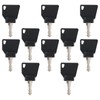 eMagTech 10PCS Ignition Starter Keys 70145501 14607 Compatible with JCB