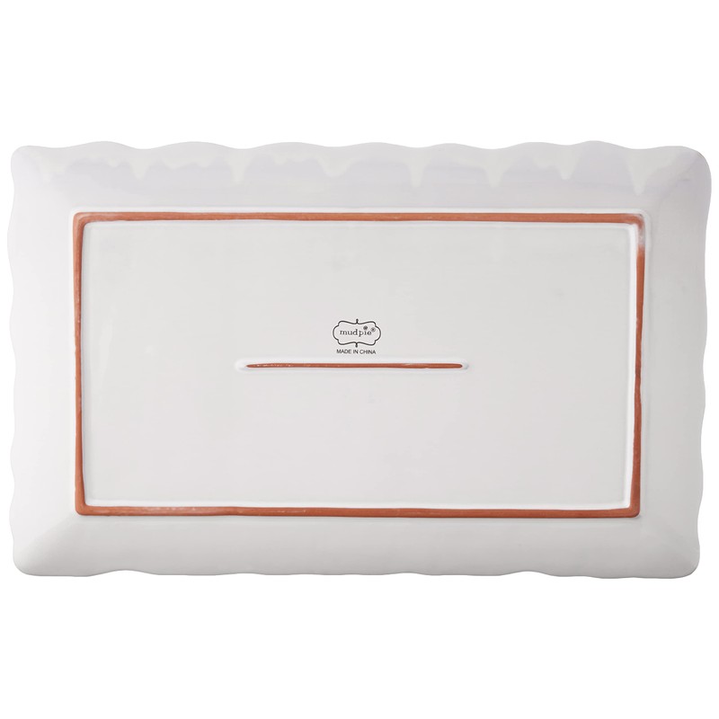 Mud Pie Chip and Dip Starfish Platter, White, Medium