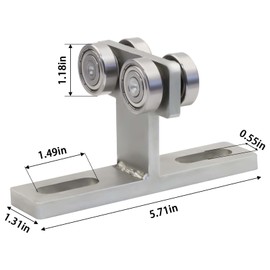 Electric Hoist Installation Roller, Wheel Trolley for use with 1-5/8" Wide and All 1-5/8" or Taller Strut Channel (2Pack)