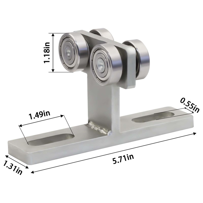 Electric Hoist Installation Roller, Wheel Trolley for use with 1-5/8"