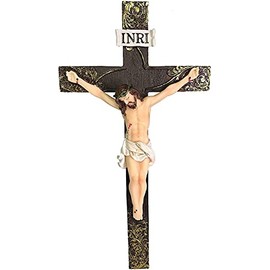 MovieBros Jesus Crucifix 12" Inch Tall Religious Figure Cross