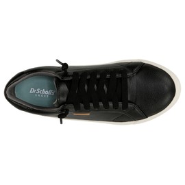 Dr. Scholl's Women's Time Off Go Slip-ons Loafer, Black Faux Leather, 6