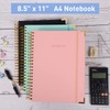 Spiral Notebook, Dotted Notebook, 8.5" x 11", 300 Page Hardcover