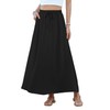 NILOUFO Women's Flowy High Waist A-Line Maxi Skirt - Summer