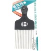 Magic Black Standard Metal Afro Hair Pick with Fist &