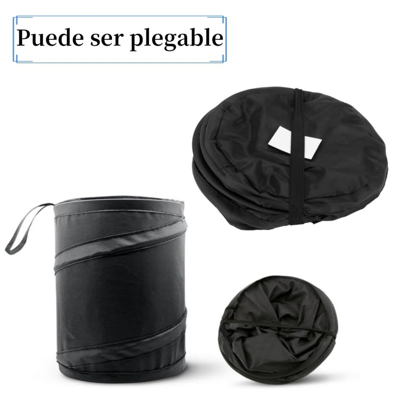 Bote de Basura para Auto, Cubo de Basura Plegable para
