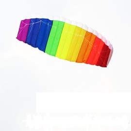 Large Rainbow Kite Dual Line Rainbow Kite Rainbow Colorful Tail Kites for Kids Adults Outdoor Activities Beach Park Trip