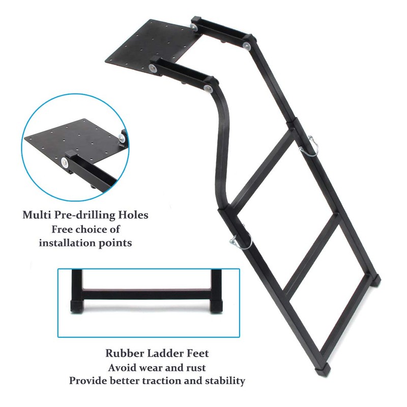 KMFCDAE Tailgate Ladder Pickup Truck Accessories Universal Extension Step Ladder